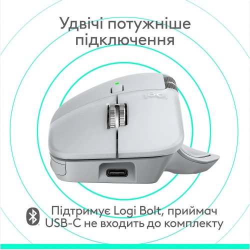Миша Logitech MX Master 4 for Mac Performance Wireless (910-007576) White купити в Україні: Київ, Львів, Хмельницький, Тернопіль | Низька ціна, відгуки, характеристики від TELEMART фото