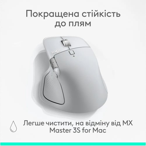 Миша Logitech MX Master 4 for Mac Performance Wireless (910-007576) White купити в Україні: Київ, Львів, Хмельницький, Тернопіль | Низька ціна, відгуки, характеристики від TELEMART фото