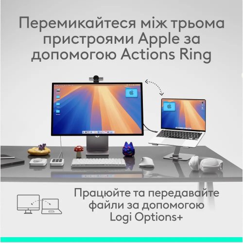 Миша Logitech MX Master 4 for Mac Performance Wireless (910-007576) White купити в Україні: Київ, Львів, Хмельницький, Тернопіль | Низька ціна, відгуки, характеристики від TELEMART фото