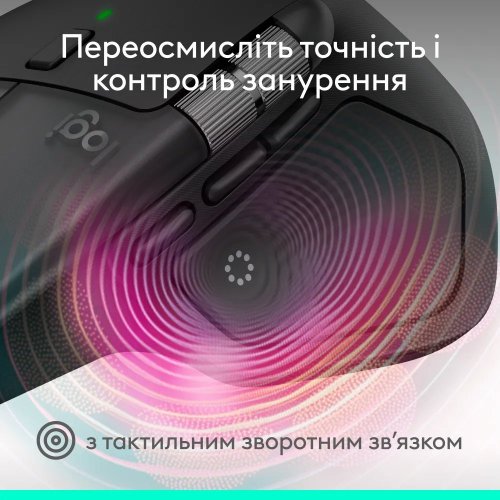 Миша Logitech MX Master 4 for Mac Performance Wireless (910-007577) Black купити в Україні: Київ, Львів, Хмельницький, Тернопіль | Низька ціна, відгуки, характеристики від TELEMART фото