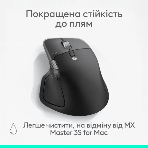 Миша Logitech MX Master 4 for Mac Performance Wireless (910-007577) Black купити в Україні: Київ, Львів, Хмельницький, Тернопіль | Низька ціна, відгуки, характеристики від TELEMART фото