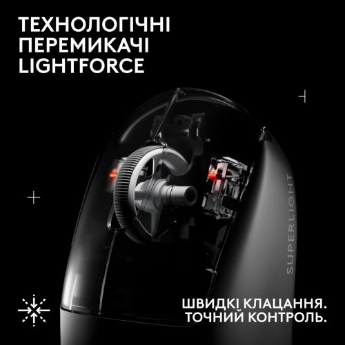 Мышка Logitech G Pro X Superlight 2 SE Lightspeed Wireless (910-007554) Black купить в Украине: Киев, Днепр, Харьков, Одесса  | Низкая цена, отзывы, характеристики от TELEMART фото