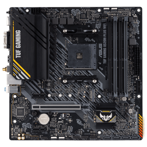 Уцінка материнська плата Asus TUF GAMING A520M-PLUS WIFI (sAM4, A520) (Сліди використання, 817367) купити в Україні: Київ, Львів, Хмельницький, Тернопіль | Перевірка сумісності, низька ціна, відгуки, характеристики від TELEMART фото