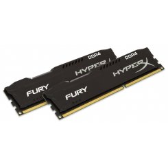 Озу Kingston DDR4 16Gb (2x8GB) 2666Mhz HyperX FURY Black (HX426C15FBK2/16) (Восстановлено продавцом, 817420)