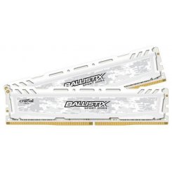 Озп Crucial DDR4 16GB (2x8GB) 2666Mhz Ballistix Sport LT White (BLS2C8G4D26BFSC) (Відновлено продавцем, 817423)