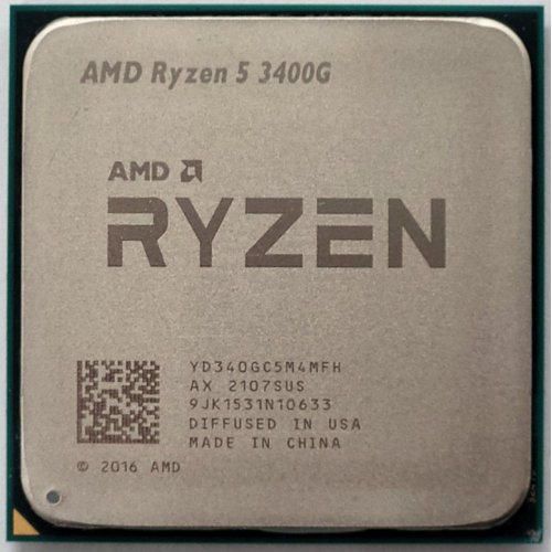 Процессор AMD Ryzen 5 3400G 3.7(4.2)GHz 4MB sAM4 Tray (YD3400C5M4MFH) (Восстановлено продавцом, 817424) купить в Украине: Киев, Днепр, Харьков, Одесса  | Проверка совместимости, низкая цена, отзывы, характеристики от TELEMART фото