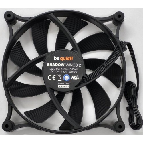 Кулер для корпуса Be Quiet! Shadow Wings 2 140mm PWM (BL087) (Восстановлено продавцом, 817427) купить в Украине: Киев, Днепр, Харьков, Одесса  | Проверка совместимости, низкая цена, отзывы, характеристики от TELEMART фото