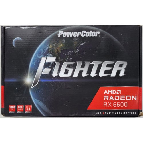 Відеокарта PowerColor Radeon RX 6600 Fighter 8192MB (AXRX 6600 8GBD6-3DH) (Відновлено продавцем, 817439) купити в Україні: Київ, Львів, Хмельницький, Тернопіль | Перевірка сумісності, низька ціна, відгуки, характеристики від TELEMART фото