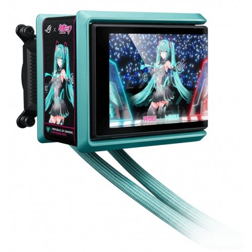Готовая СВО Asus ROG Ryuo IV 360 ARGB Hatsune Miku Edition (90RC01P1-B0EAY0) Black/Green купить в Украине: Киев, Днепр, Харьков, Одесса  | Проверка совместимости, низкая цена, отзывы, характеристики от TELEMART фото