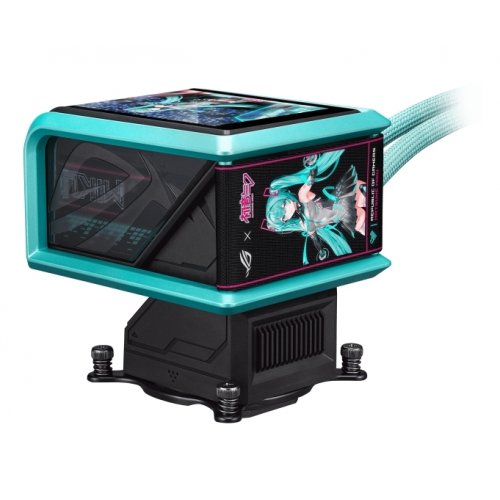Готовая СВО Asus ROG Ryuo IV 360 ARGB Hatsune Miku Edition (90RC01P1-B0EAY0) Black/Green купить в Украине: Киев, Днепр, Харьков, Одесса  | Проверка совместимости, низкая цена, отзывы, характеристики от TELEMART фото