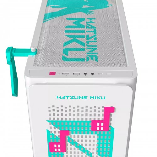Корпус Asus A23 Hatsune Miku Edition Tempered Glass без БЖ (90DC00K3-B09010) White/Green купити в Україні: Київ, Львів, Хмельницький, Тернопіль | Перевірка сумісності, низька ціна, відгуки, характеристики від TELEMART фото