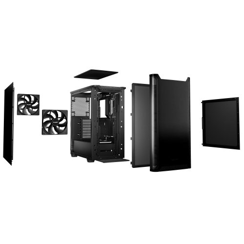 Корпус Be Quiet! Pure Base 501 без БЖ (BG073) Black (Відновлено продавцем, 817653) купити в Україні: Київ, Львів, Хмельницький, Тернопіль | Перевірка сумісності, низька ціна, відгуки, характеристики від TELEMART фото
