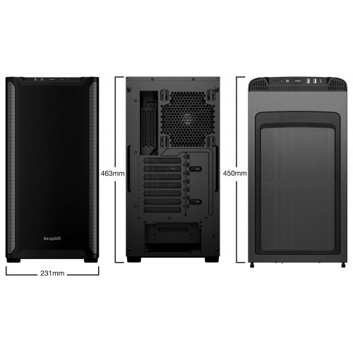 Корпус Be Quiet! Pure Base 501 без БЖ (BG073) Black (Відновлено продавцем, 817653) купити в Україні: Київ, Львів, Хмельницький, Тернопіль | Перевірка сумісності, низька ціна, відгуки, характеристики від TELEMART фото