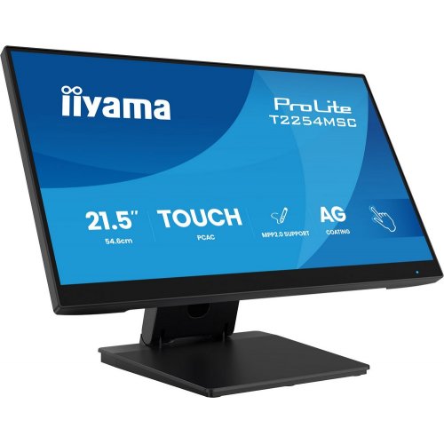 Монітор Iiyama 21.5" ProLite T2254MSC-B2AG Black купити в Україні: Київ, Львів, Хмельницький, Тернопіль | Низька ціна, відгуки, характеристики від TELEMART фото