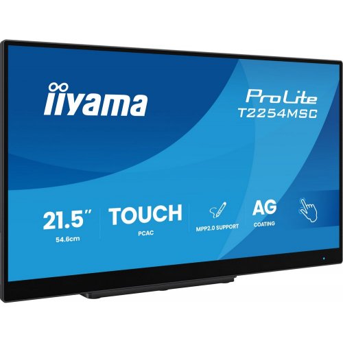 Монітор Iiyama 21.5" ProLite T2254MSC-B2AG Black купити в Україні: Київ, Львів, Хмельницький, Тернопіль | Низька ціна, відгуки, характеристики від TELEMART фото