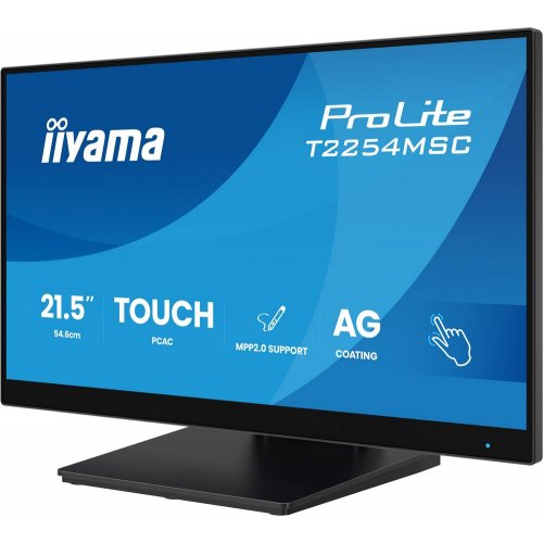 Монітор Iiyama 21.5" ProLite T2254MSC-B2AG Black купити в Україні: Київ, Львів, Хмельницький, Тернопіль | Низька ціна, відгуки, характеристики від TELEMART фото