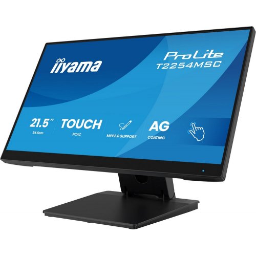 Монітор Iiyama 21.5" ProLite T2254MSC-B2AG Black купити в Україні: Київ, Львів, Хмельницький, Тернопіль | Низька ціна, відгуки, характеристики від TELEMART фото
