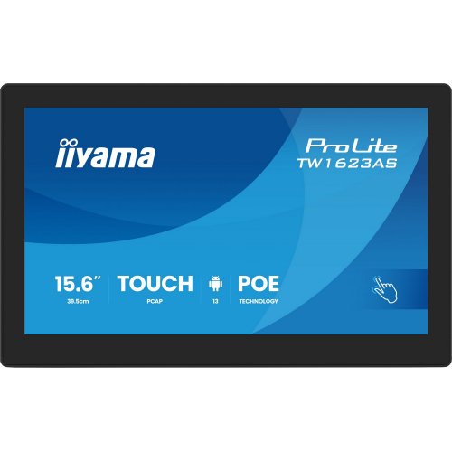 Монітор Iiyama 15.6" ProLite TW1623AS-B3P Black купити в Україні: Київ, Львів, Хмельницький, Тернопіль | Низька ціна, відгуки, характеристики від TELEMART фото