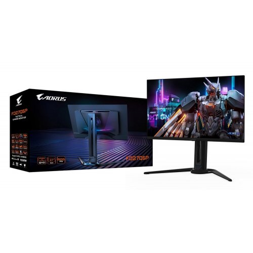 Монитор Gigabyte 27" AORUS FO27Q5P Black купить в Украине: Киев, Днепр, Харьков, Одесса  | Низкая цена, отзывы, характеристики от TELEMART фото