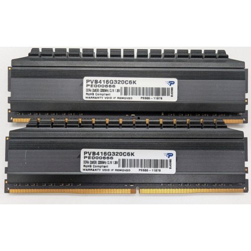 Озп Patriot DDR4 16GB (2x8GB) 3200Mhz Viper 4 Blackout (PVB416G320C6K) (Відновлено продавцем, 817746) купити в Україні: Київ, Львів, Хмельницький, Тернопіль | Перевірка сумісності, низька ціна, відгуки, характеристики від TELEMART фото