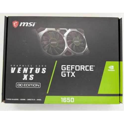 Видеокарта MSI GeForce GTX 1650 D6 VENTUS XS OC 4096MB (GTX 1650 D6 VENTUS XS OCV2) (Восстановлено продавцом, 817770) купить в Украине: Киев, Днепр, Харьков, Одесса  | Проверка совместимости, низкая цена, отзывы, характеристики от TELEMART фото