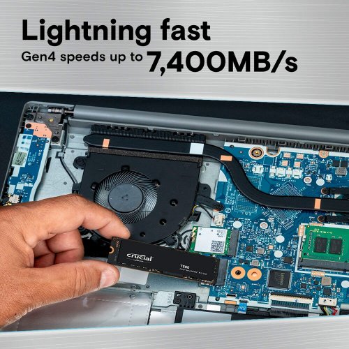 Уцінка ssd-диск Crucial T500 3D NAND TLC 2TB M.2 (2280 PCI-E) NVMe x4 (CT2000T500SSD8) (Розкрита упаковка, 817773) купити в Україні: Київ, Львів, Хмельницький, Тернопіль | Перевірка сумісності, низька ціна, відгуки, характеристики від TELEMART фото
