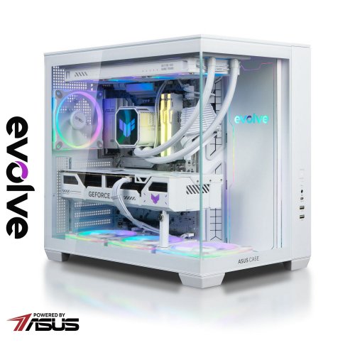 Компьютер EVOLVE GamePart Total:White Pro (EVGP-TWPR980X3DN507TI-D532S1TWH) White купить в Украине: Киев, Днепр, Харьков, Одесса  | Низкая цена, отзывы, характеристики от TELEMART фото