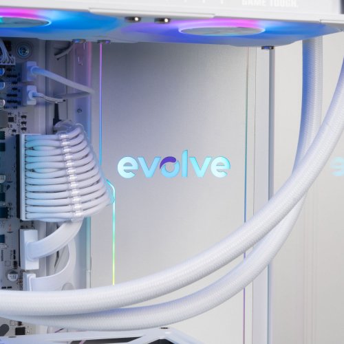 Компьютер EVOLVE GamePart Total:White Pro (EVGP-TWPR980X3DN507TI-D532S1TWH) White купить в Украине: Киев, Днепр, Харьков, Одесса  | Низкая цена, отзывы, характеристики от TELEMART фото
