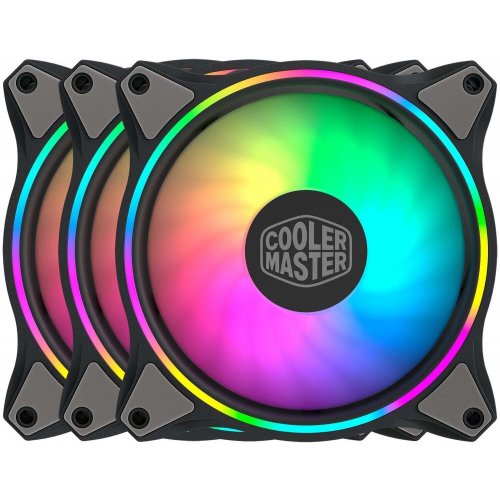Кулер для корпуса Cooler Master MasterFan MF120 Halo ARGB 3 in 1 (MFL-B2DN-183PA-R1) (Восстановлено продавцом, 817809) купить в Украине: Киев, Днепр, Харьков, Одесса  | Проверка совместимости, низкая цена, отзывы, характеристики от TELEMART фото