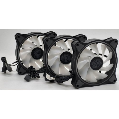 Кулер для корпуса Cooler Master MasterFan MF120 Halo ARGB 3 in 1 (MFL-B2DN-183PA-R1) (Восстановлено продавцом, 817809) купить в Украине: Киев, Днепр, Харьков, Одесса  | Проверка совместимости, низкая цена, отзывы, характеристики от TELEMART фото