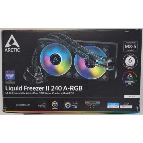Готова сво Arctic Liquid Freezer II 240 A-RGB (ACFRE00093A) (Відновлено продавцем, 817812) купити в Україні: Київ, Львів, Хмельницький, Тернопіль | Перевірка сумісності, низька ціна, відгуки, характеристики від TELEMART фото
