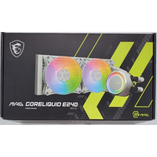 Готова сво MSI MAG CoreLiquid E240 White (Відновлено продавцем, 817814) купити в Україні: Київ, Львів, Хмельницький, Тернопіль | Перевірка сумісності, низька ціна, відгуки, характеристики від TELEMART фото