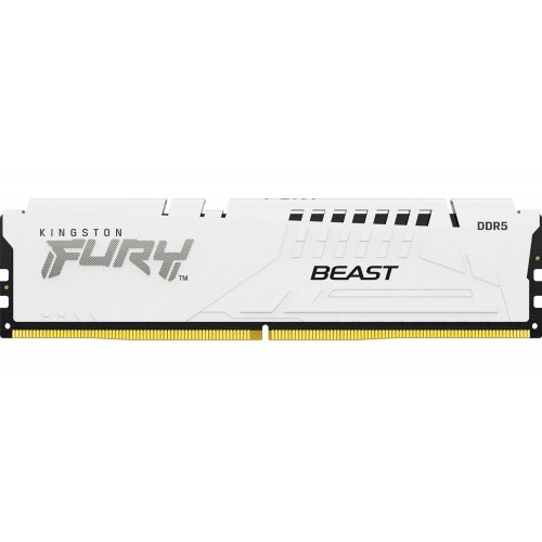 ОЗУ Kingston DDR5 16GB 6000Mhz FURY Beast White (KF560C36BWE2-16) купить в Украине: Киев, Днепр, Харьков, Одесса  | Проверка совместимости, низкая цена, отзывы, характеристики от TELEMART фото