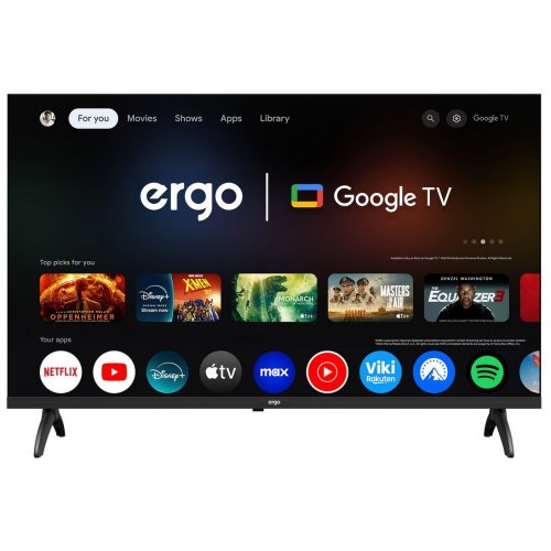 Телевизор ERGO 43" 43JFS6800 Black купить в Украине: Киев, Днепр, Харьков, Одесса  | Низкая цена, отзывы, характеристики от TELEMART фото