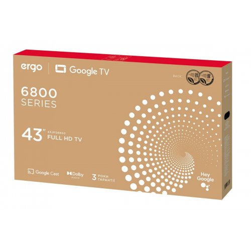 Телевизор ERGO 43" 43JFS6800 Black купить в Украине: Киев, Днепр, Харьков, Одесса  | Низкая цена, отзывы, характеристики от TELEMART фото