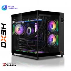 Компьютер HEXO Gaming RTX5080 Pro (HGP-980X3DN5080-D564S1TBK) Black / AMD Ryzen 7 9800X3D (4.7–5.2 ГГц), 8 ядер / NVIDIA GeForce RTX 5080 / 64 ГБ (DDR5) / 1024 ГБ (SSD)