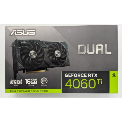 Видеокарта Asus GeForce RTX 4060 Ti Dual Advanced Edition 16384MB (DUAL-RTX4060TI-A16G) (Восстановлено продавцом, 818085) купить в Украине: Киев, Днепр, Харьков, Одесса  | Проверка совместимости, низкая цена, отзывы, характеристики от TELEMART фото