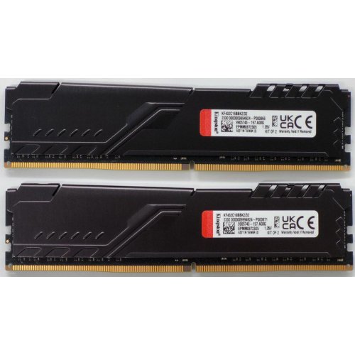 Озу Kingston DDR4 32GB (2x16GB) 3200Mhz FURY Beast Black (KF432C16BBK2/32) (Восстановлено продавцом, 818145) купить в Украине: Киев, Днепр, Харьков, Одесса  | Проверка совместимости, низкая цена, отзывы, характеристики от TELEMART фото