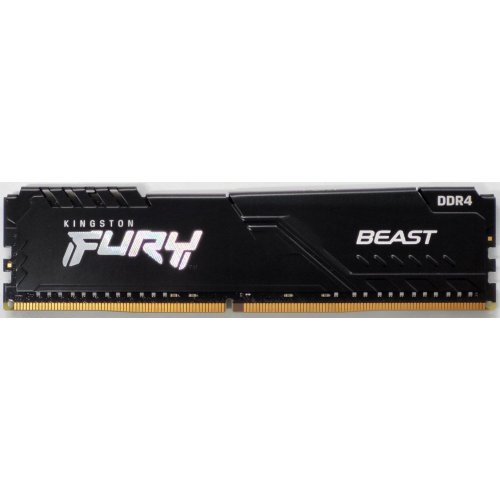 Озу Kingston DDR4 16GB 3200Mhz FURY Beast Black (KF432C16BB1/16) (Восстановлено продавцом, 818152) купить в Украине: Киев, Днепр, Харьков, Одесса  | Проверка совместимости, низкая цена, отзывы, характеристики от TELEMART фото