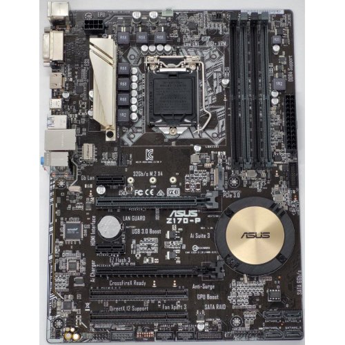 Материнська плата Asus Z170-P (s1151, Intel Z170) (Відновлено продавцем, 818167) купити в Україні: Київ, Львів, Хмельницький, Тернопіль | Перевірка сумісності, низька ціна, відгуки, характеристики від TELEMART фото