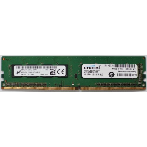 Озп Crucial DDR4 4GB 2133Mhz (CT4G4DFS8213) (Відновлено продавцем, 818171) купити в Україні: Київ, Львів, Хмельницький, Тернопіль | Перевірка сумісності, низька ціна, відгуки, характеристики від TELEMART фото