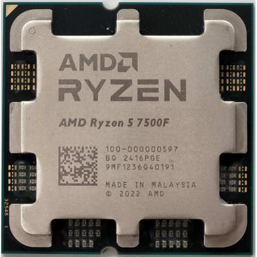 Процессор AMD Ryzen 5 7500F 3.7(5.0)GHz 32MB sAM5 Tray (100-000000597) (Восстановлено продавцом, 818173) купить в Украине: Киев, Днепр, Харьков, Одесса  | Проверка совместимости, низкая цена, отзывы, характеристики от TELEMART фото