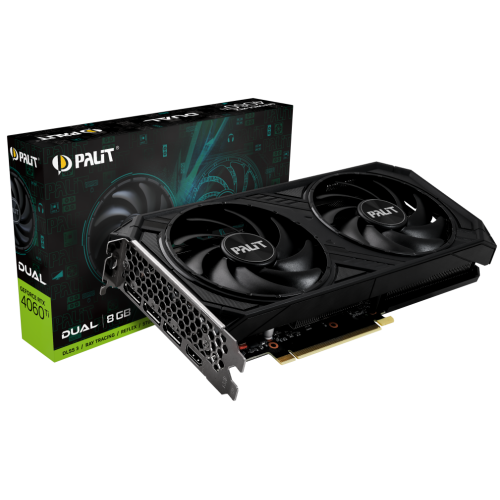 Видеокарта Palit GeForce RTX 4060 Ti Dual 8192MB (NE6406T019P1-1060D) (Восстановлено продавцом, 818177) купить в Украине: Киев, Днепр, Харьков, Одесса  | Проверка совместимости, низкая цена, отзывы, характеристики от TELEMART фото
