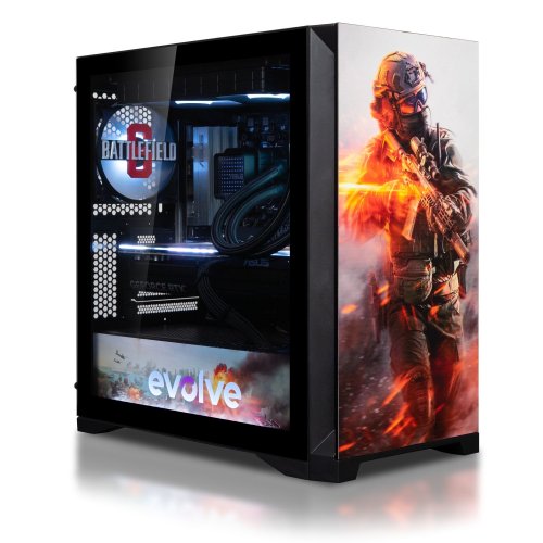 Компьютер EVOLVE SpecialPart BattleField PC (EVSP-BTTFPR970XN507-D532S1TBK) Black купить в Украине: Киев, Днепр, Харьков, Одесса  | Низкая цена, отзывы, характеристики от TELEMART фото