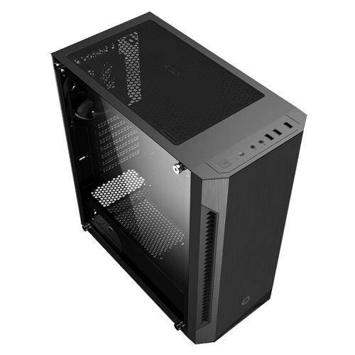 Корпус GAMEMAX Fortress Tempered Glass без БЖ Black (Відновлено продавцем, 818365) купити в Україні: Київ, Львів, Хмельницький, Тернопіль | Перевірка сумісності, низька ціна, відгуки, характеристики від TELEMART фото