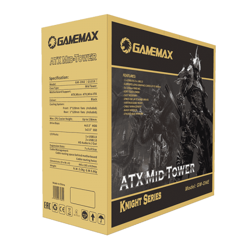 Корпус GAMEMAX GM-ONE FRGB без БП Black (Відновлено продавцем, 818381) купити в Україні: Київ, Львів, Хмельницький, Тернопіль | Перевірка сумісності, низька ціна, відгуки, характеристики від TELEMART фото