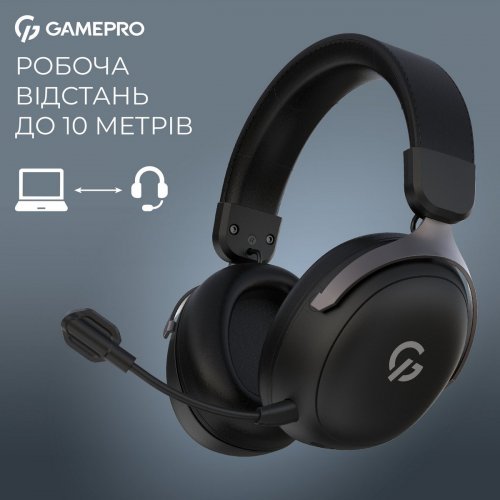 Наушники GamePro Asgard Freya Pro Wireless (HSW201B) Black купить в Украине: Киев, Днепр, Харьков, Одесса  | Низкая цена, отзывы, характеристики от TELEMART фото