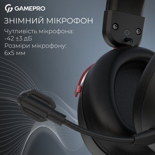 Наушники GamePro Asgard Freya Pro Wireless (HSW201BR) Black/Red купить в Украине: Киев, Днепр, Харьков, Одесса  | Низкая цена, отзывы, характеристики от TELEMART фото