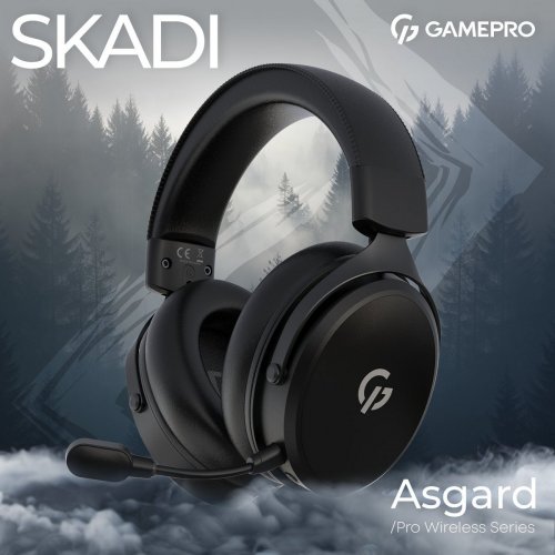 Навушники GamePro Asgard Skadi Wireless (HSW191B) Black купити в Україні: Київ, Львів, Хмельницький, Тернопіль, Івано-Франківськ | Низька ціна, відгуки, характеристики від TELEMART фото