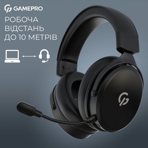 Навушники GamePro Asgard Skadi Wireless (HSW191B) Black купити в Україні: Київ, Львів, Хмельницький, Тернопіль, Івано-Франківськ | Низька ціна, відгуки, характеристики від TELEMART фото